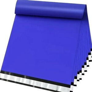 20 24”x24” Blue Polymailers & 20 Stickers - 40pc set